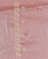 SC3550 - CRUSH SAREE WITH PREMIUM EMBROIDERY AND JHARKHAND STONE WORK
